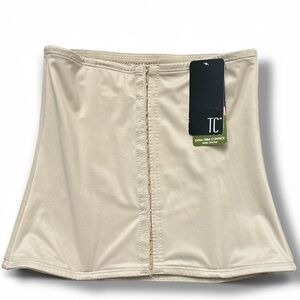 TC Fine Intimates Beige Midriff Shaper Waist Cincher Size Medium